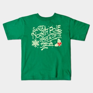 North Pole Toys and Gifts est 1873 Kids T-Shirt